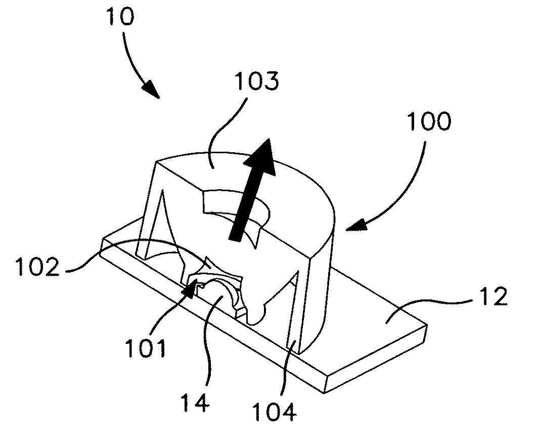 Illuminating optical lens for light emitting diode (LED)