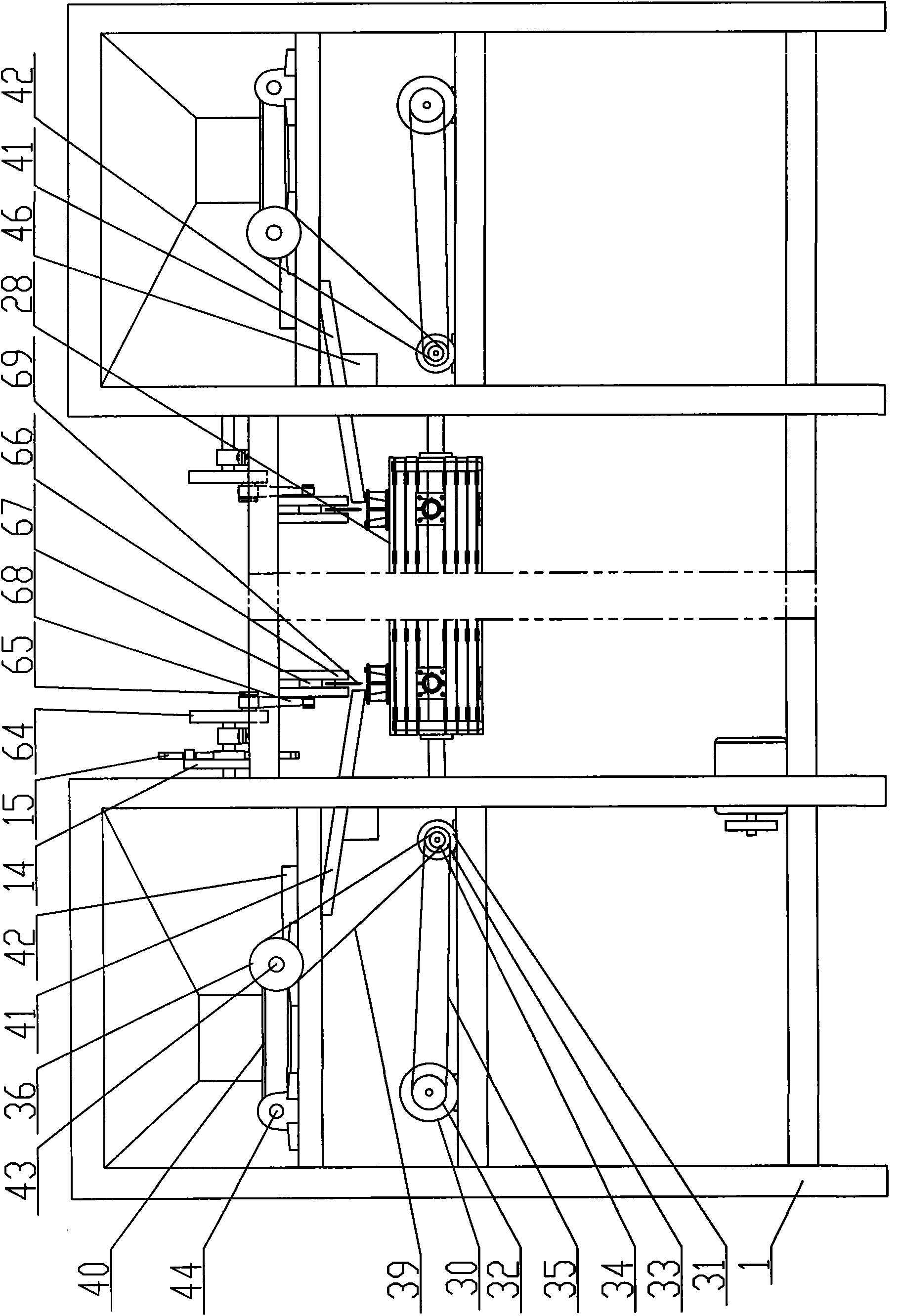 Walnut splitting type shell-cracking kernel-taking machine