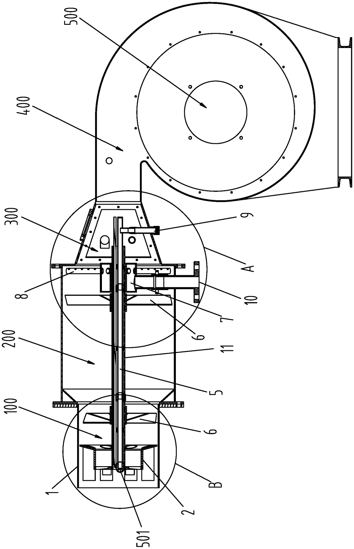 Diffusion type full-premixing burner