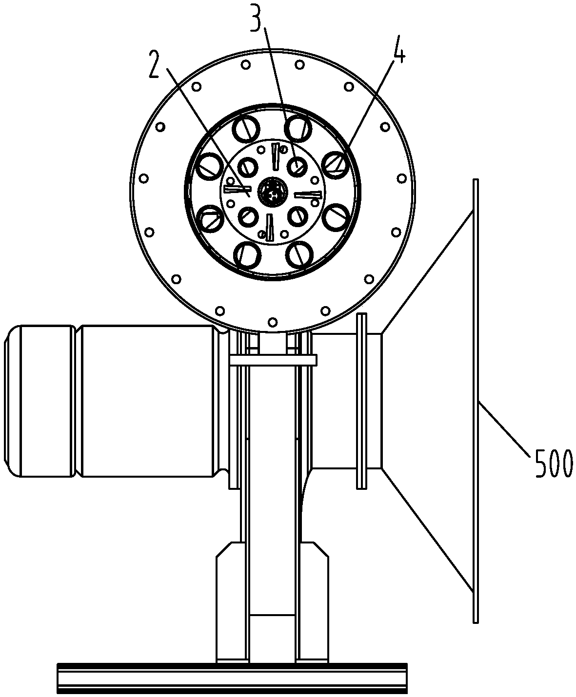 Diffusion type full-premixing burner