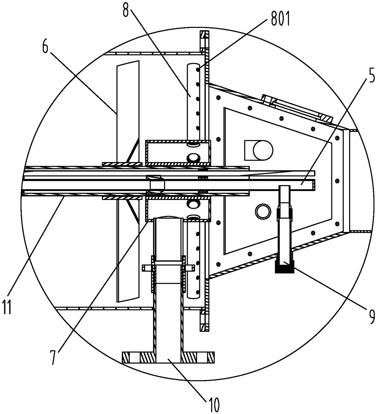 Diffusion type full-premixing burner