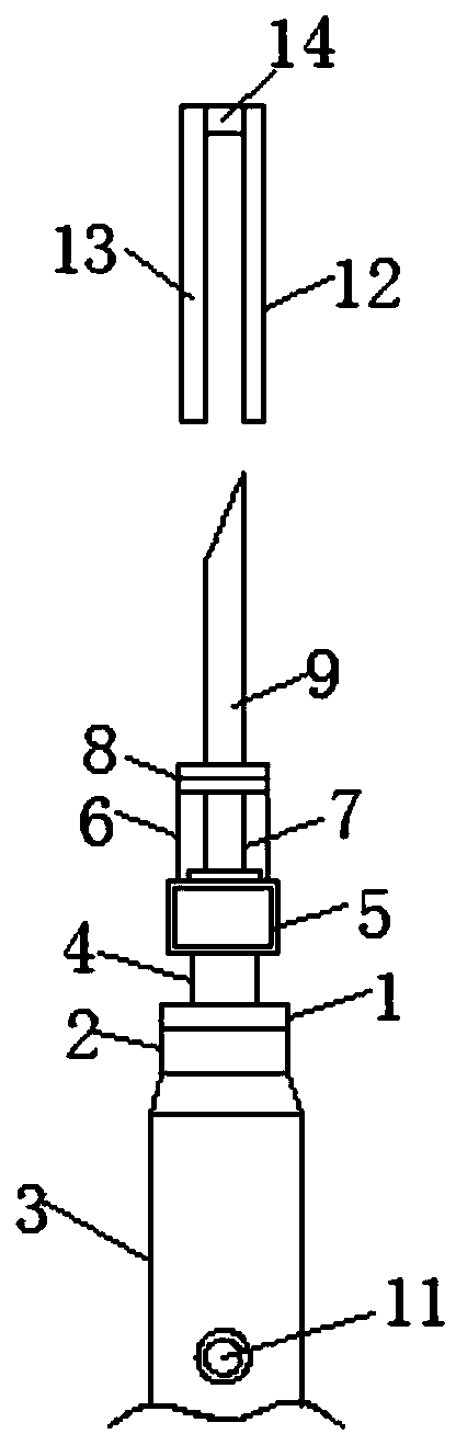 Oblique-angle micro-pore planting needle