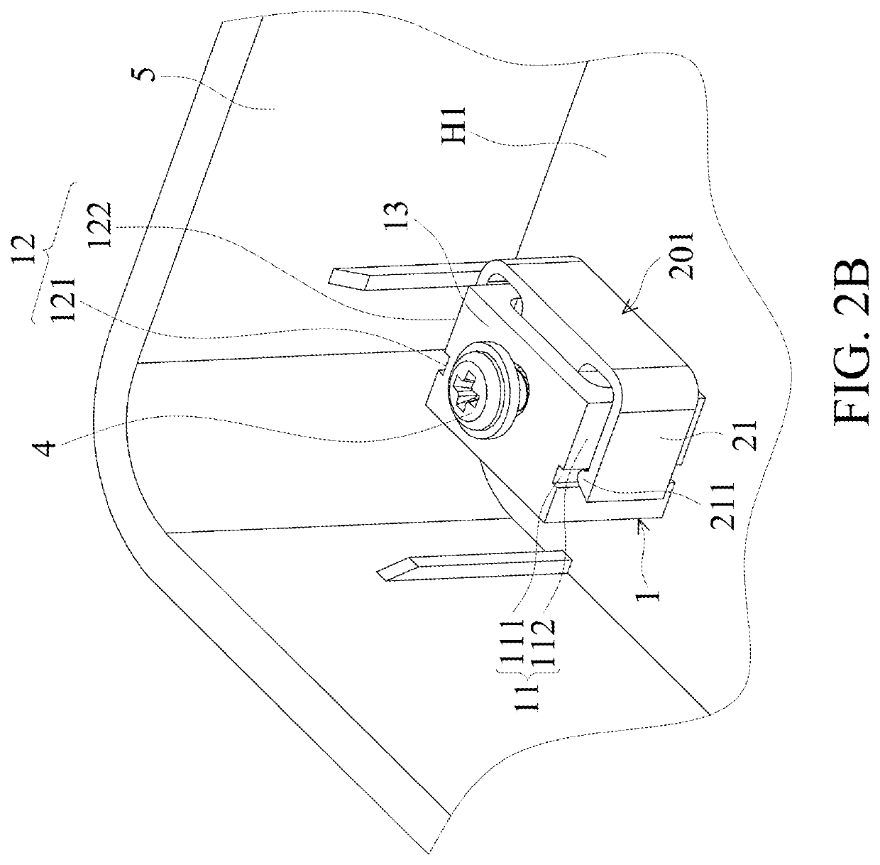Electronic device and fastening structure thereof
