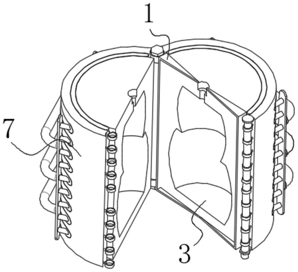 Glass bottle forming die applied to glass bottle blowing process