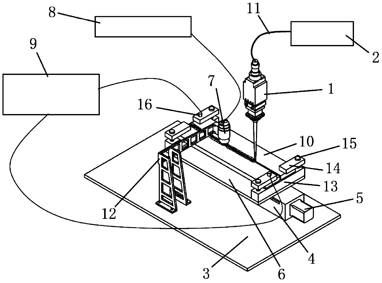 Laser welding joint crack detecting and intensifying system