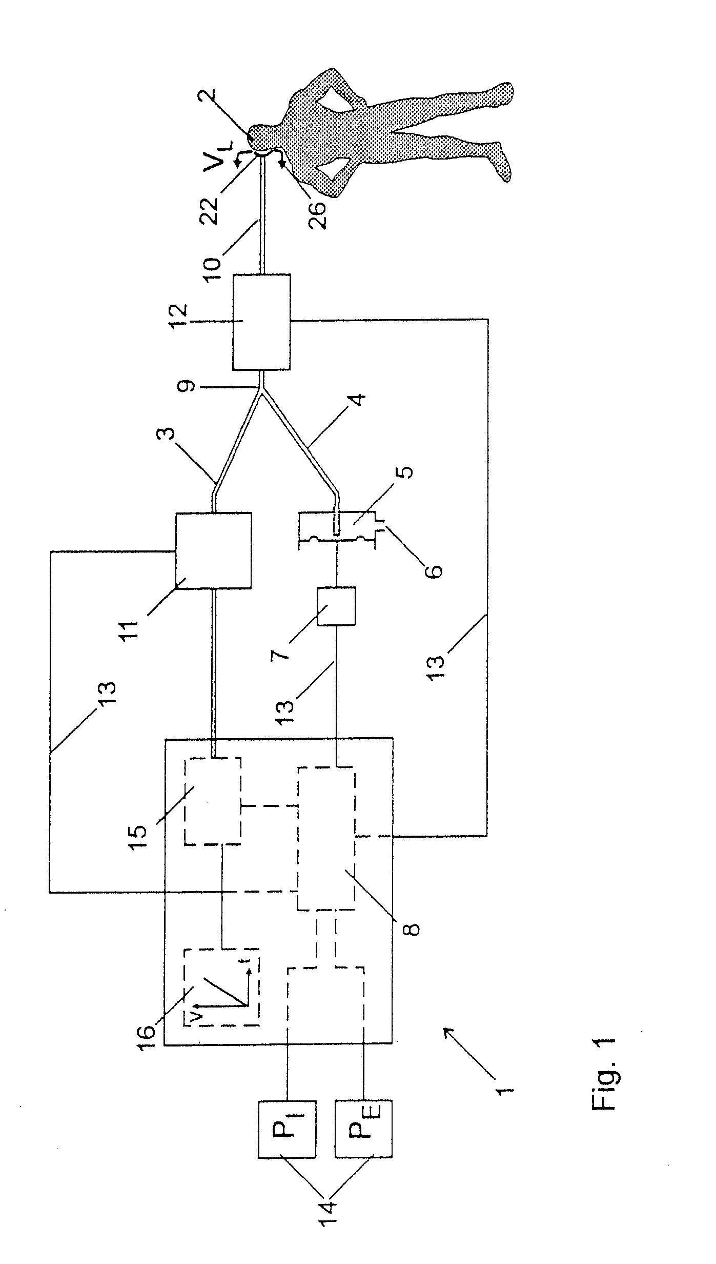 Device and method for determining leaks of a respirator