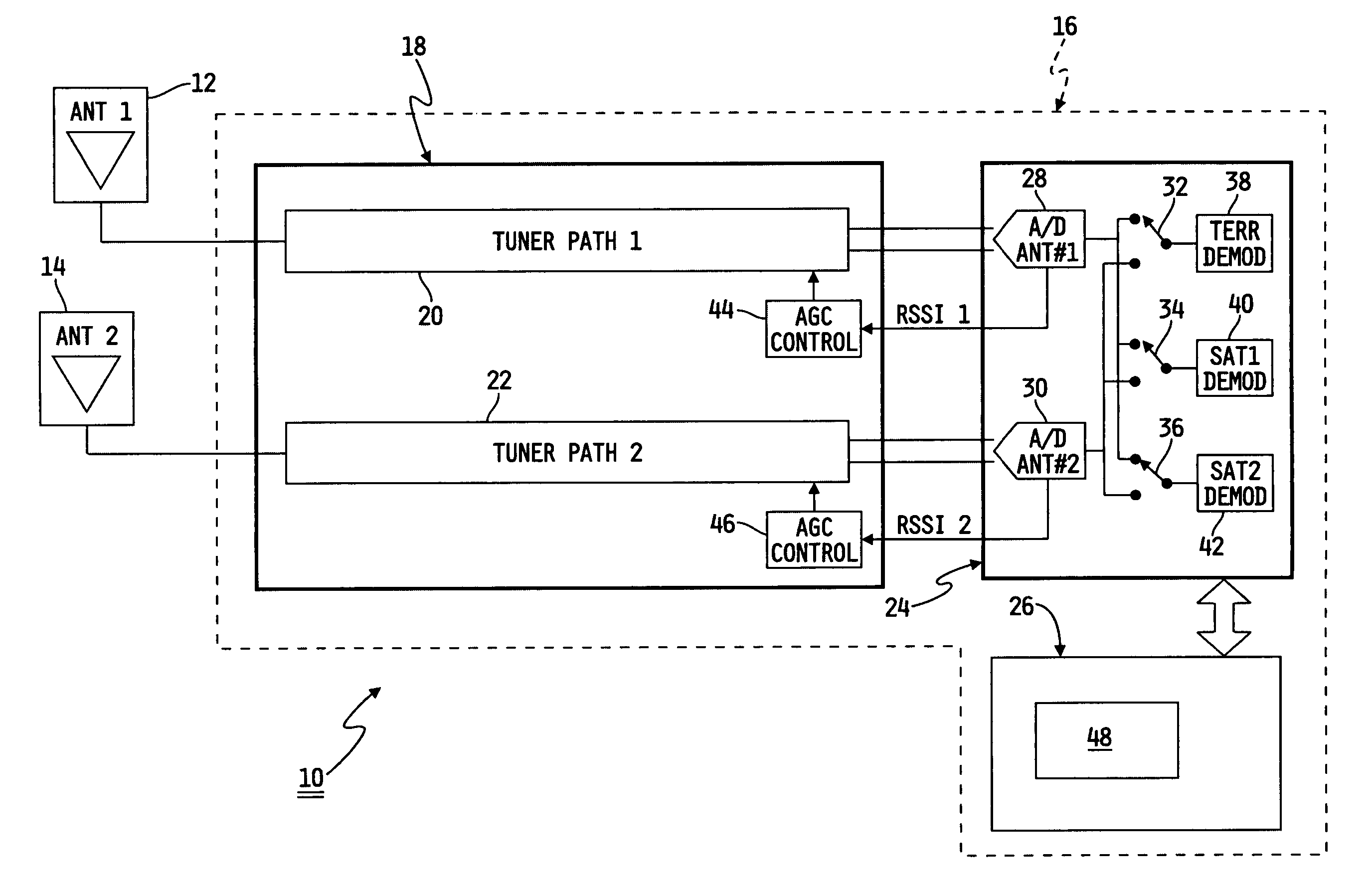 Satellite receiver system