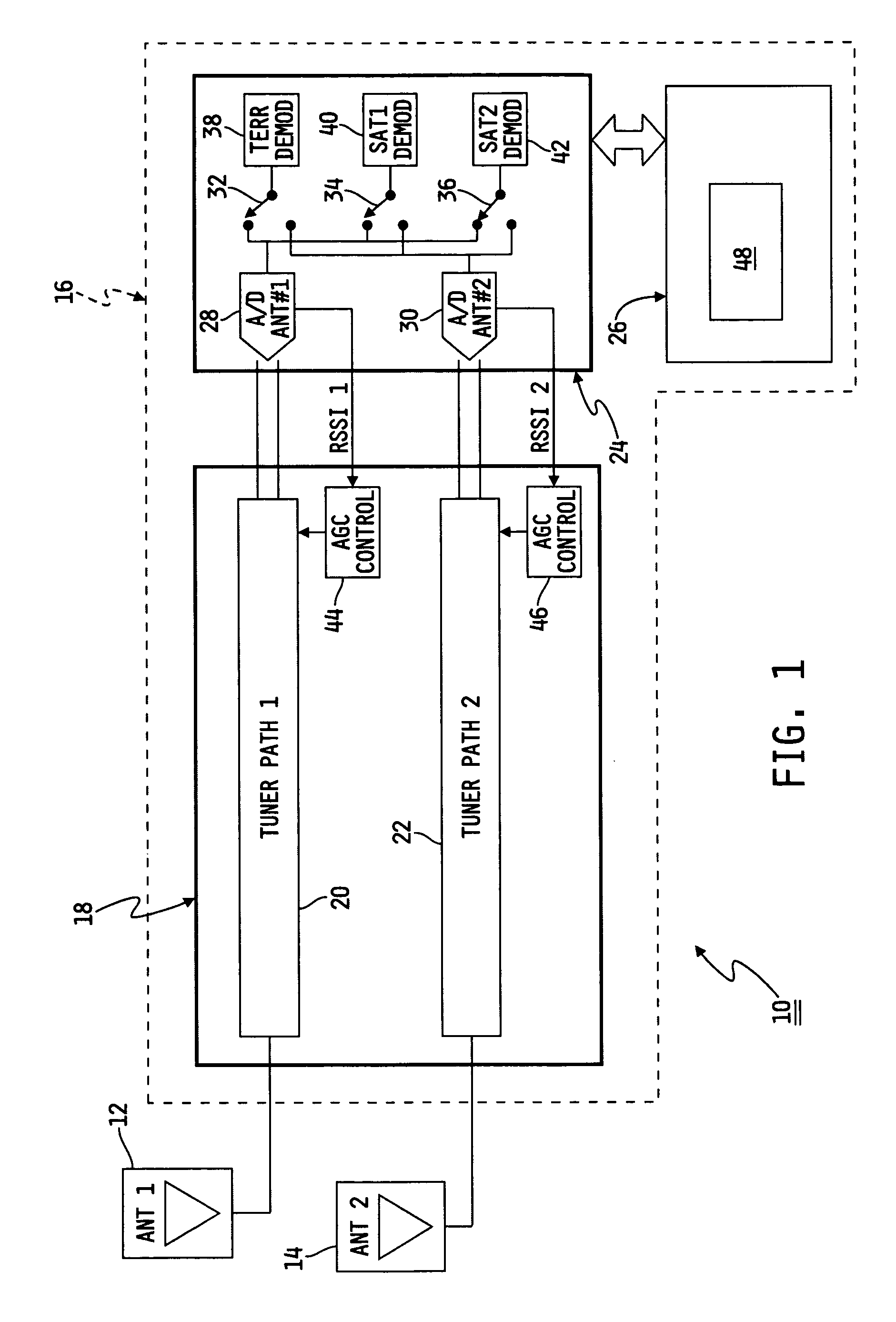 Satellite receiver system