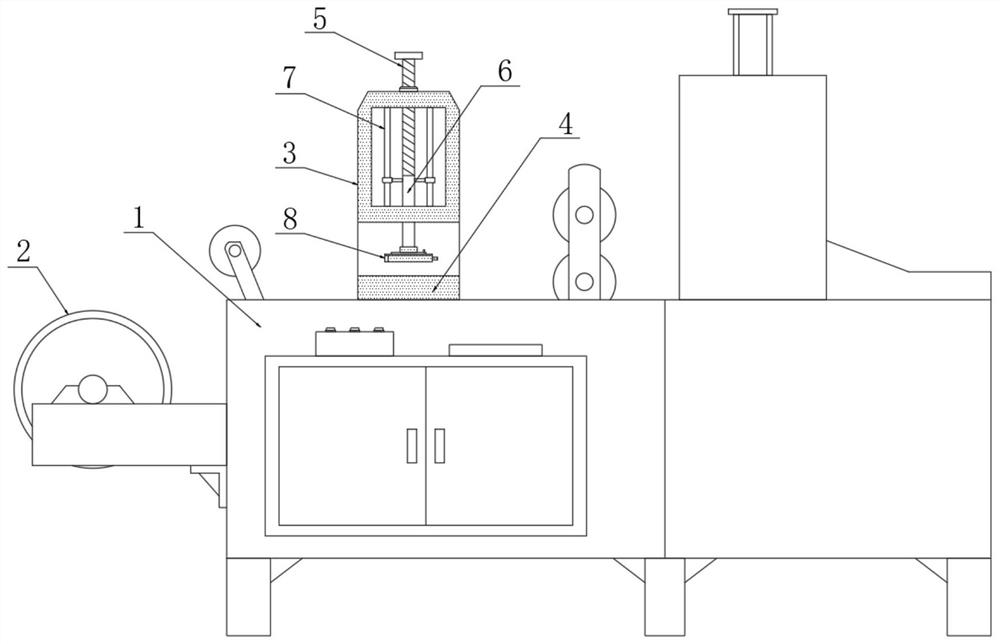 A vest bag making machine for plastic packaging with a flattening device and its application method