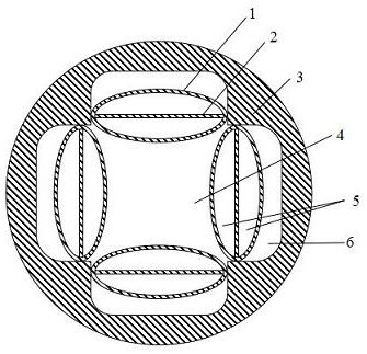 Anti-resonance hollow-core optical fiber