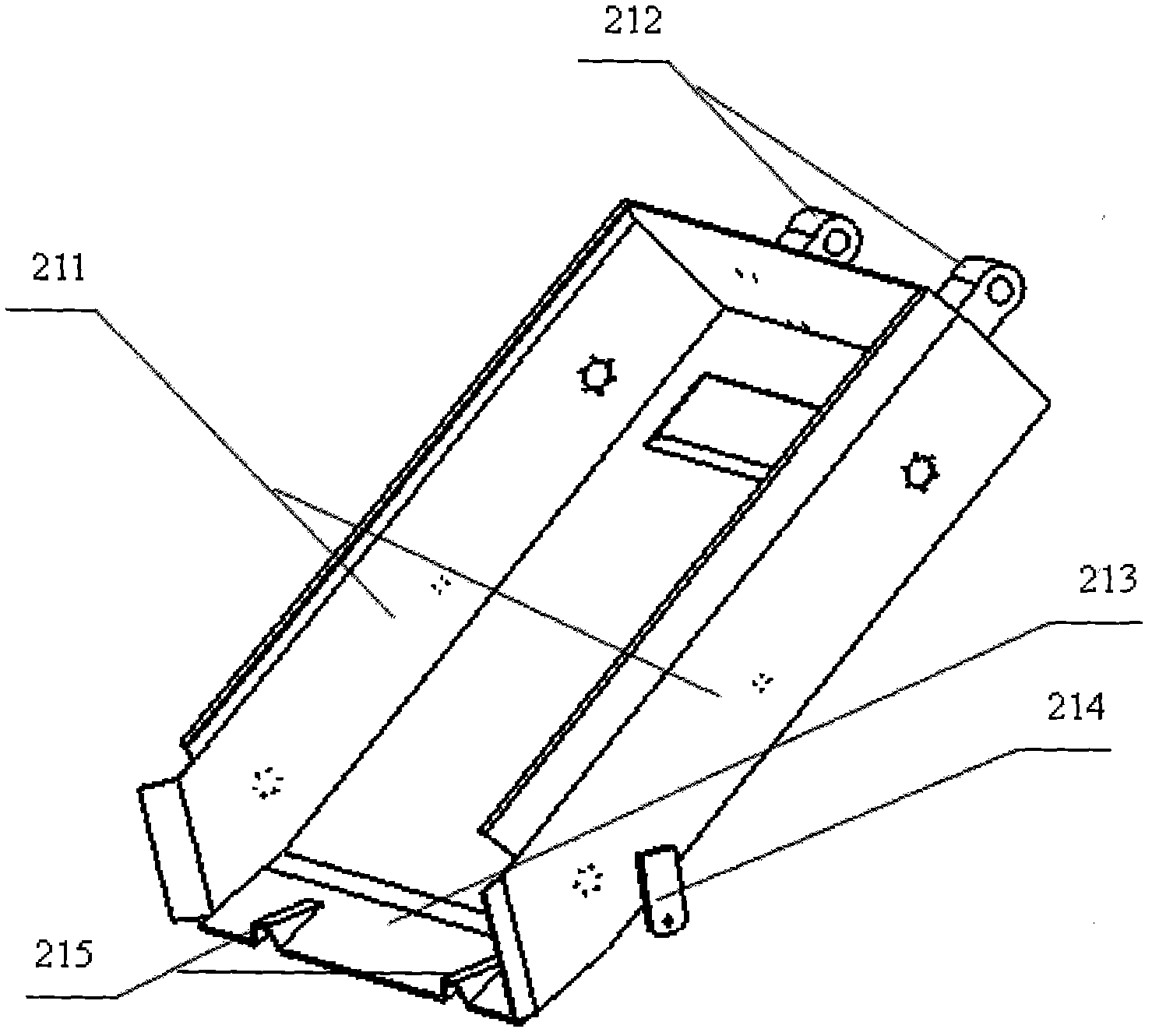 Trailer type sand elimination machine for railway