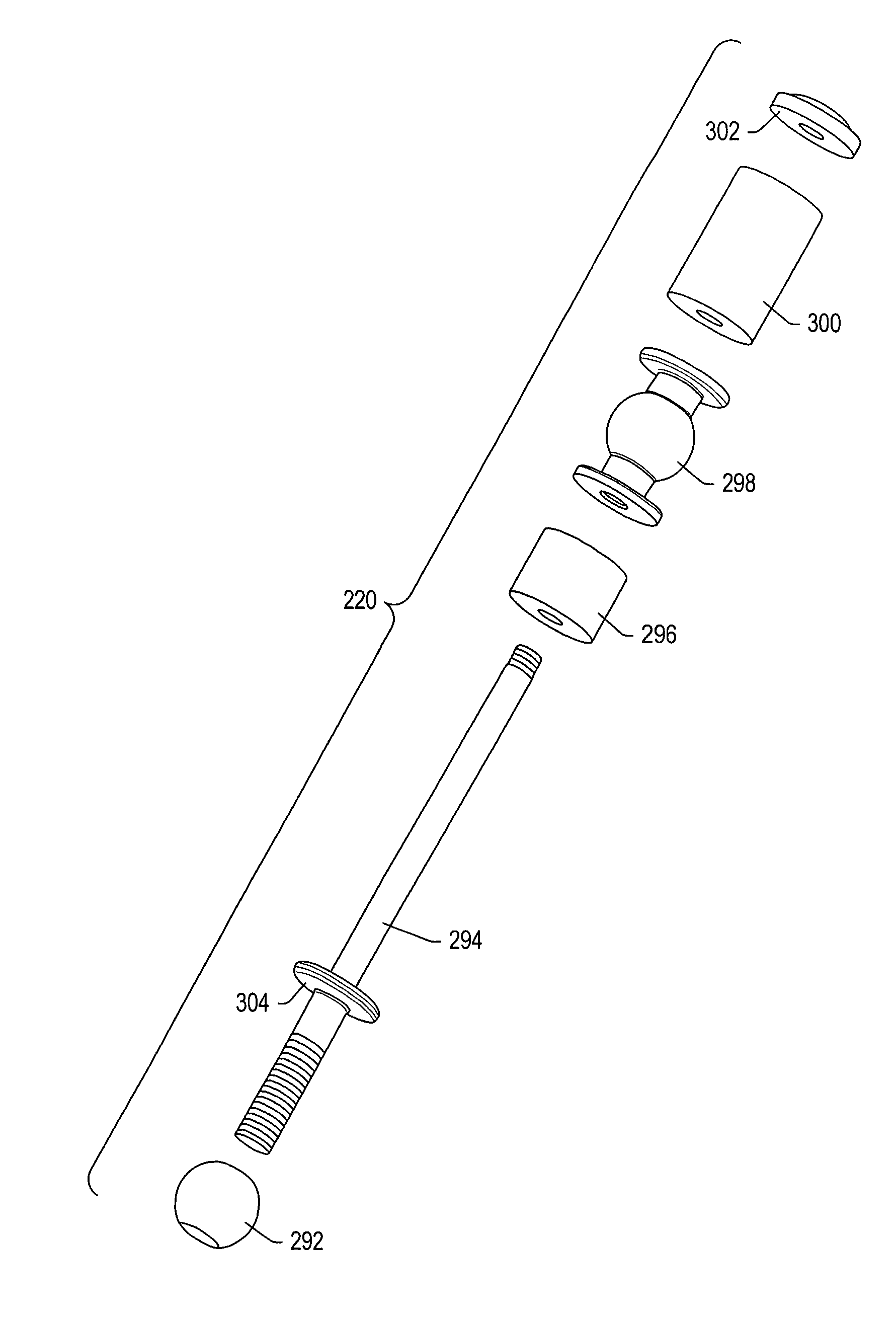 Dampener system for a posterior stabilization system with a variable length elongated member