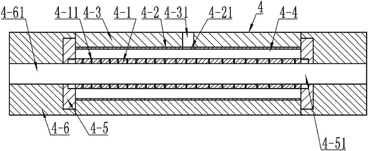 Perforating method for perforating one row of holes in hose