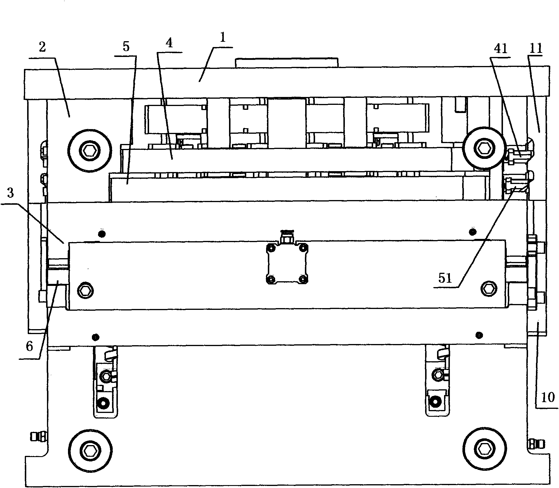 Secondary ejecting mechanism of improved type invertedly-buckled bottle cap plastic injection mold