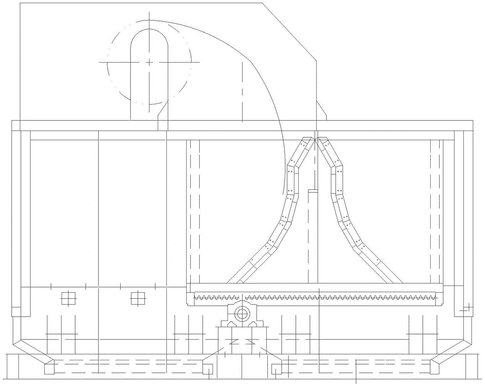 A belt conveyor mobile unloading device