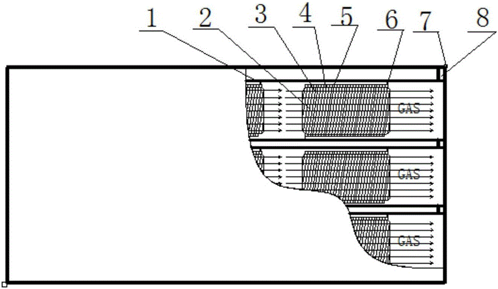 Load plug-in of superfine fiber membrane electrostatic adsorption catalyst and use method of load plug-in