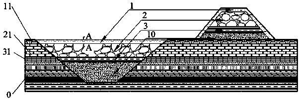 Strip mine water retention reclamation method