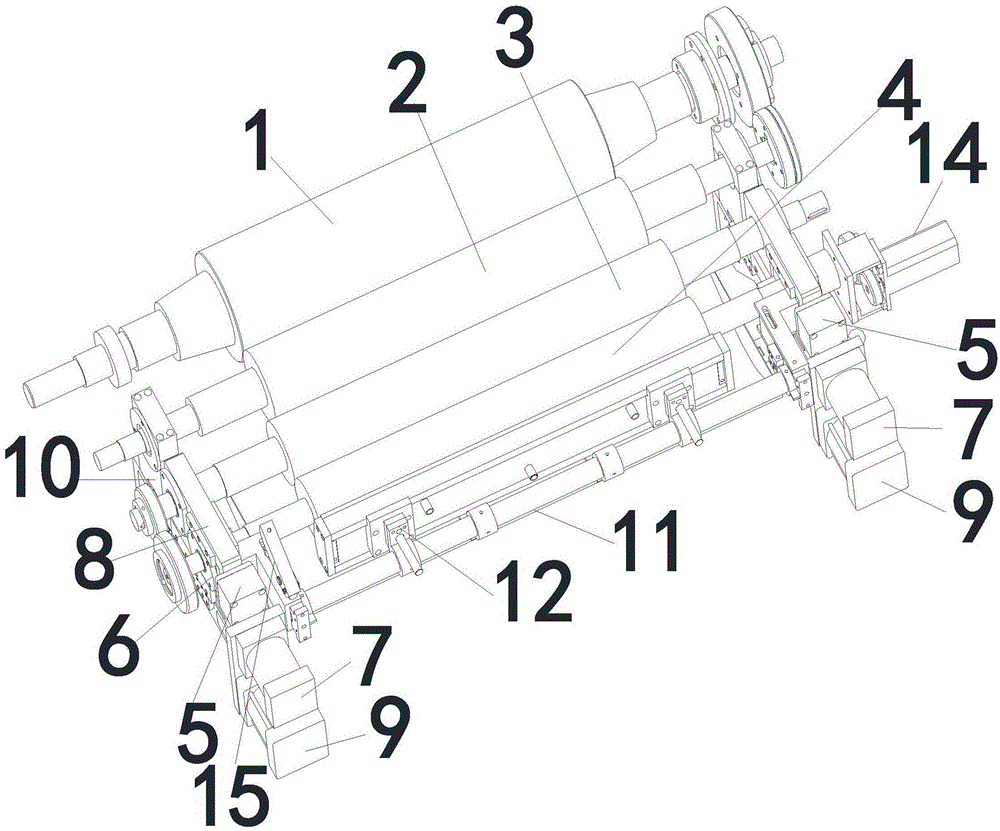 Gluing composition device applied to equipment for processing paper for daily use and implementation method of gluing composition device