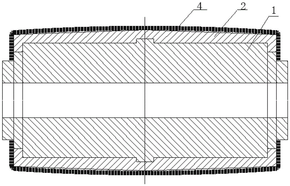 A kind of flocking roller and flocking method thereof