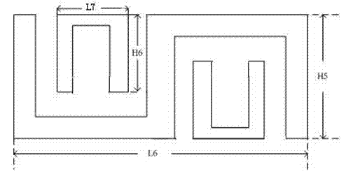 Double-row moment S-shaped pole antenna