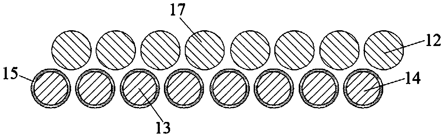 Shielded data cable suitable for repeated bending