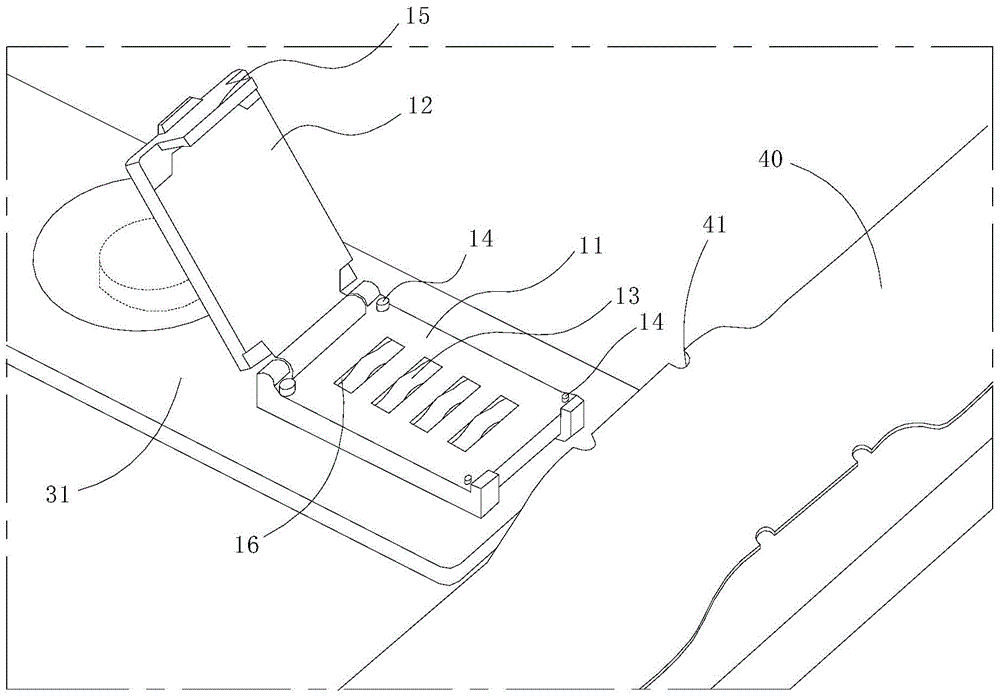 FFC (flexible flat cable) connector, direct-lit backlight module and wiring device