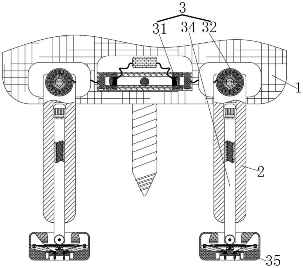 Intelligent geological exploration soil sampling device suitable for different slopes