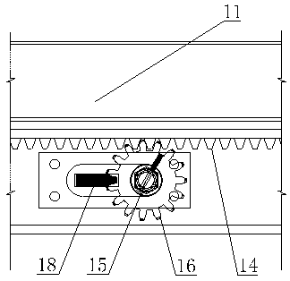 Hydraulic formwork climbing device