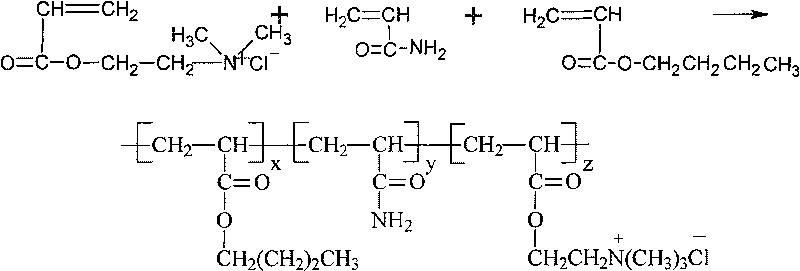 Method for preparing dewatered modified cation flocculating agent