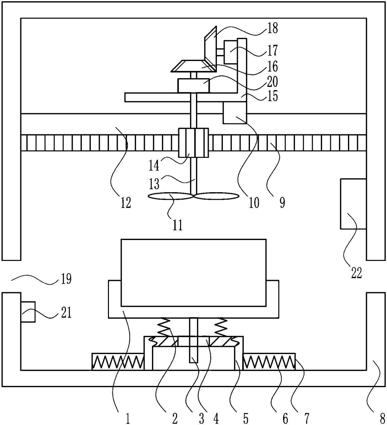 A dehumidification type filter placement device