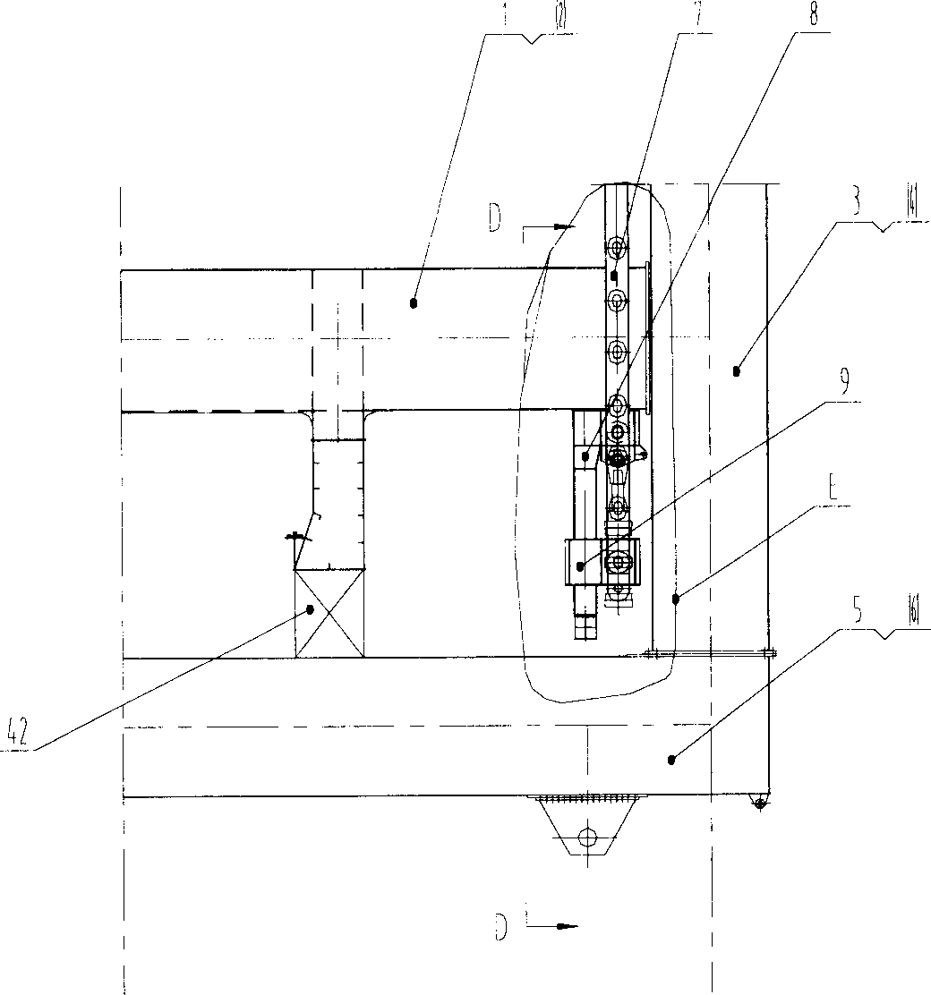 Self-lifting device for bridge crane