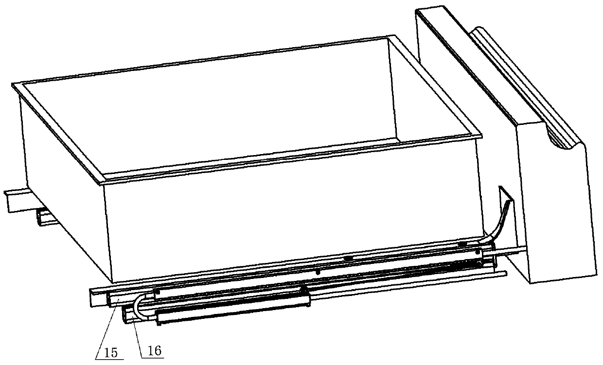 Slide rail gear routing mechanism