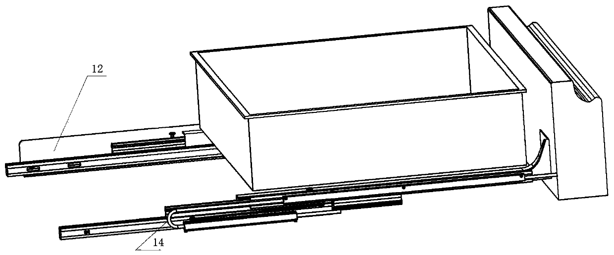 Slide rail gear routing mechanism