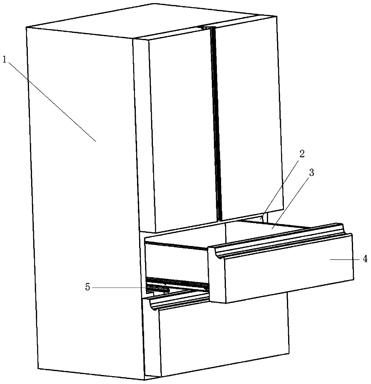 Slide rail gear routing mechanism