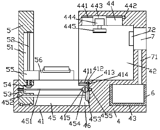 A green environmental protection paint spraying machine