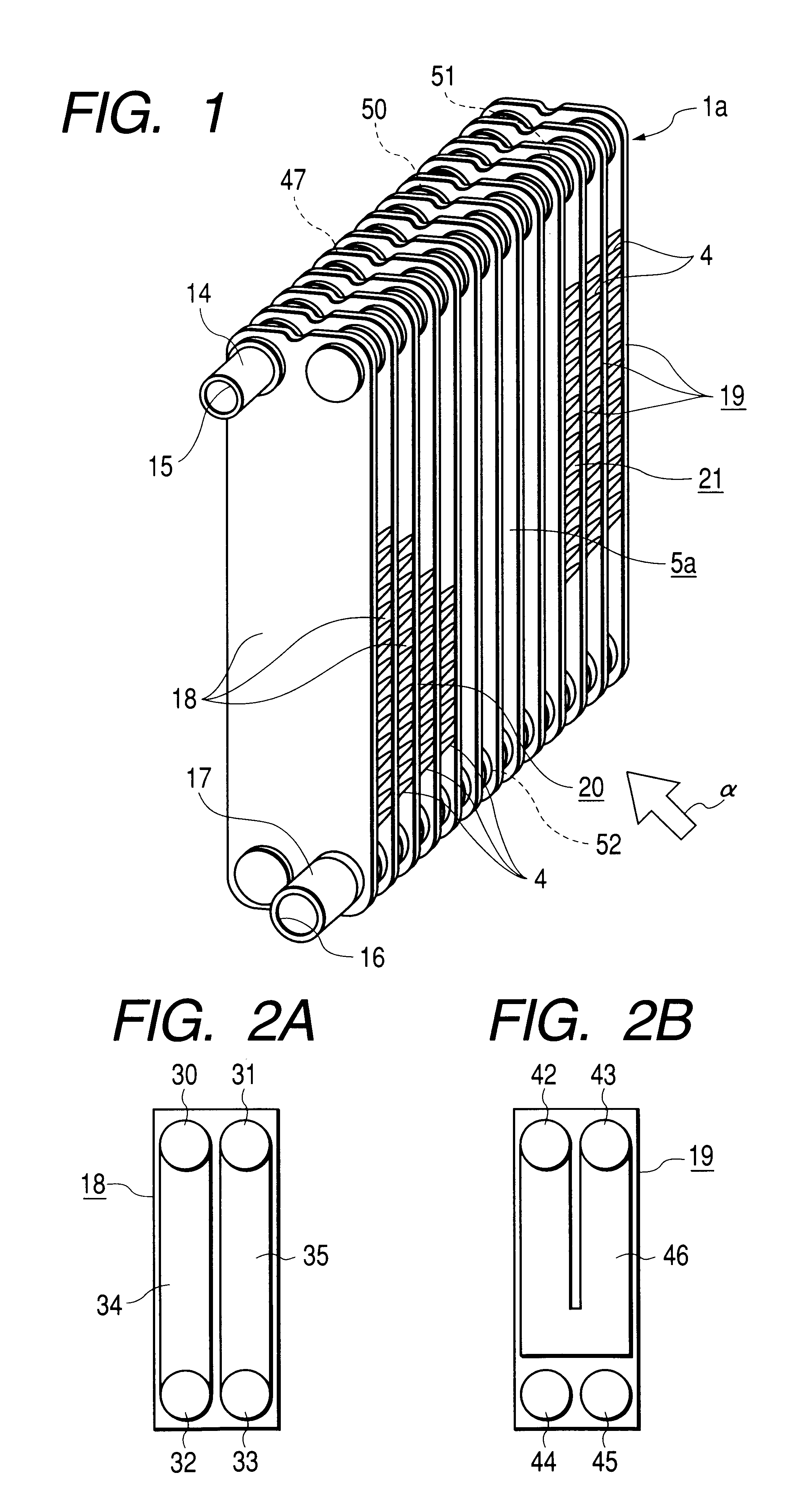 Stacked-type evaporator