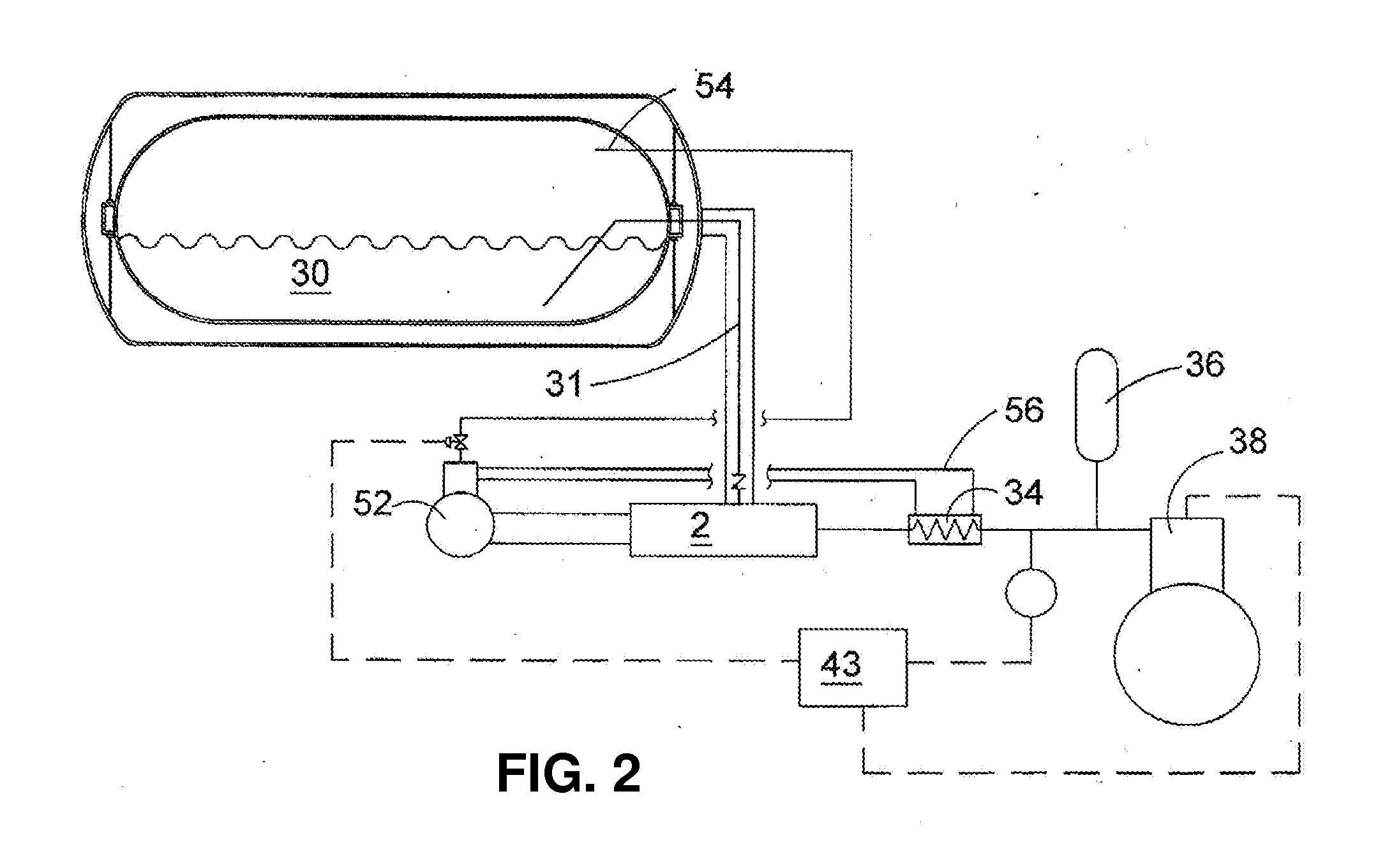 Two Engine System With A Gaseous Fuel Stored In Liquefied Form