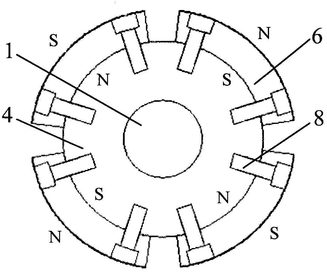 Parallel structural hybrid excitation synchronous generator without electrical excitation rotor