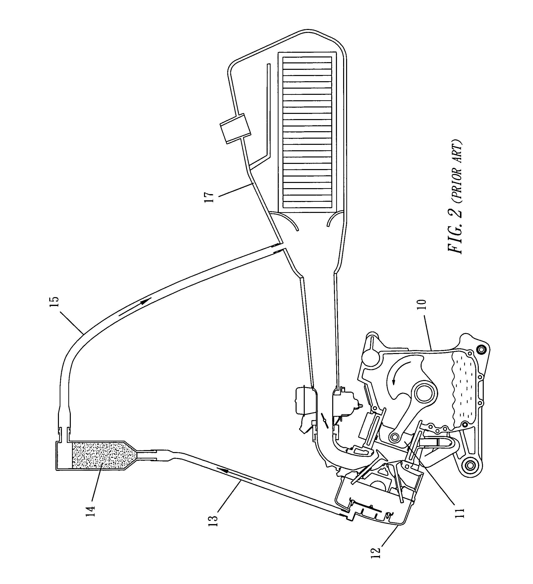 Fuel-air separation structure improvement for engine blow-by of vehicles