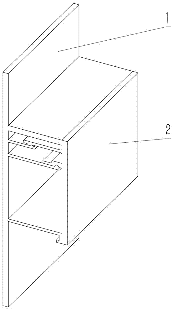 Buckle type bath-room skirtboard