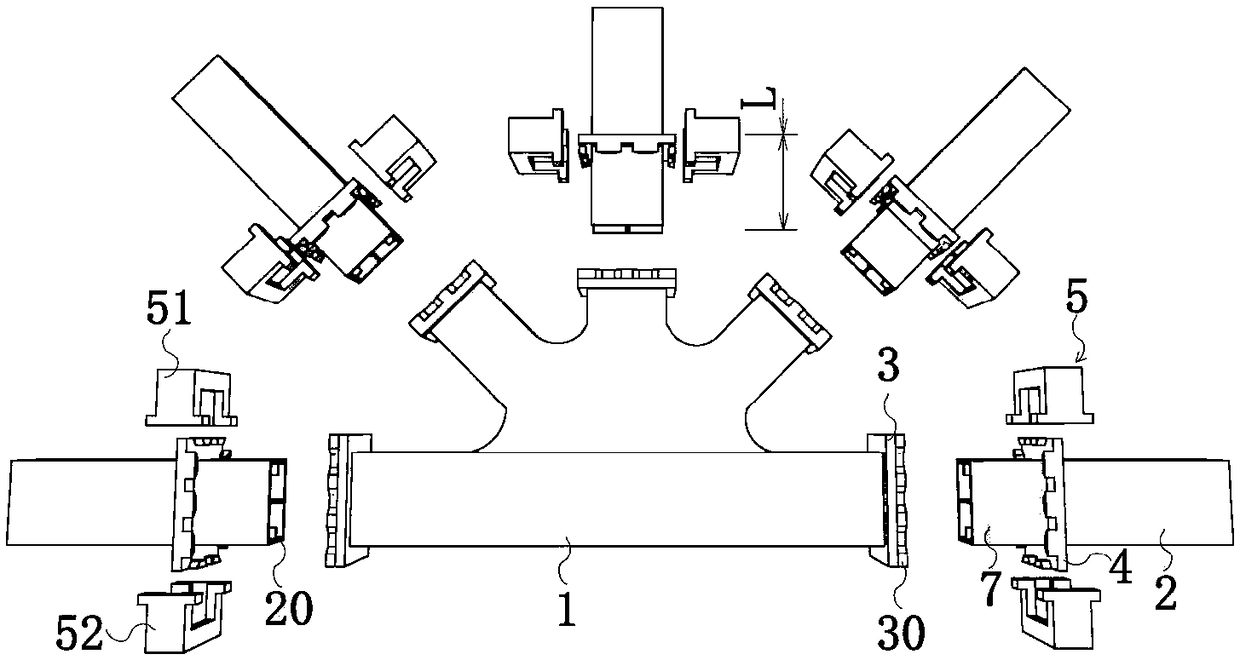 Plug-in steel truss joint construction for building bridges or building structures