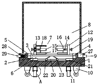 Disinfecting, sterilizing and fixing device for medical apparatuses and instruments