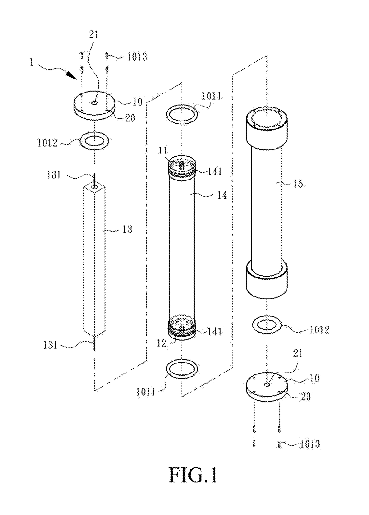 High voltage (HV) impedance device with surface leakage proof configuration applied in hv divider