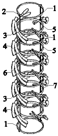 Ocean current vibration reduction device of ocean wind power pile