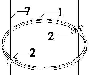 Ocean current vibration reduction device of ocean wind power pile