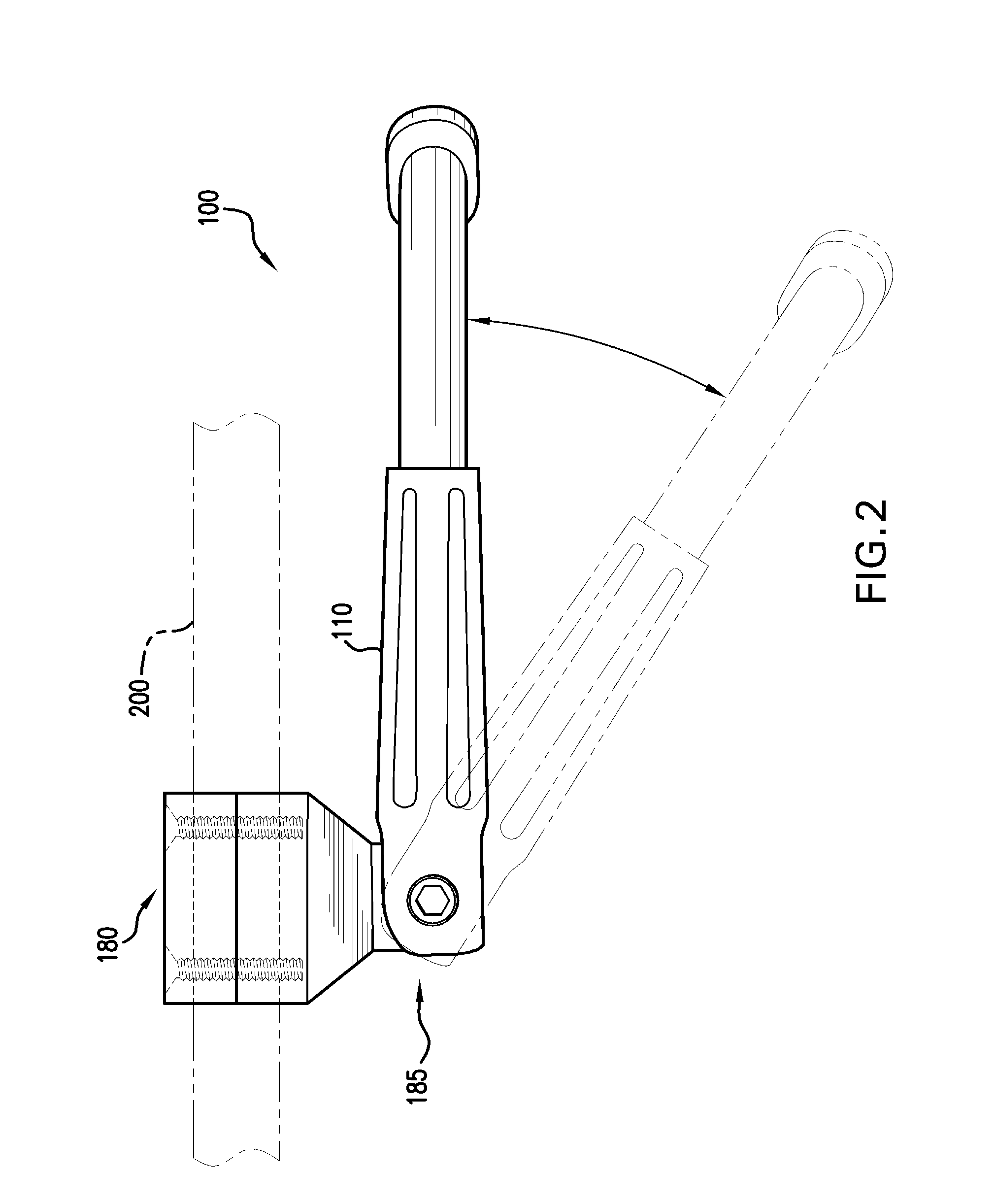 Adjustable kickstand with reinforced parking position lock