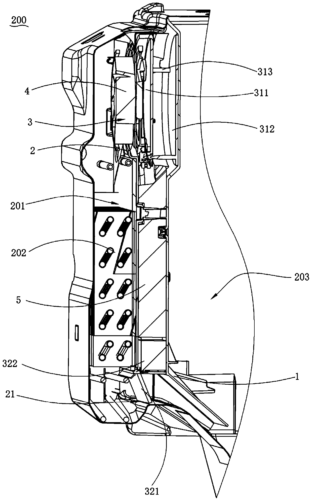 Air channel assembly and refrigeration device