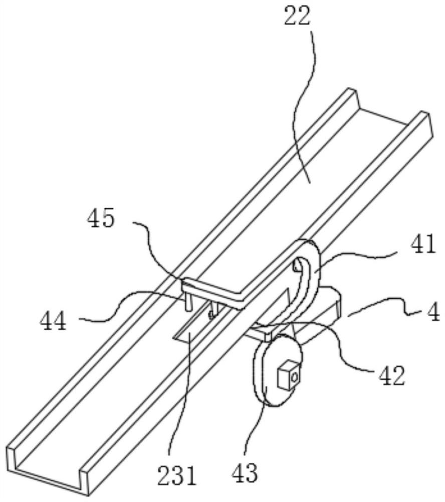 Part collecting device of conveying system