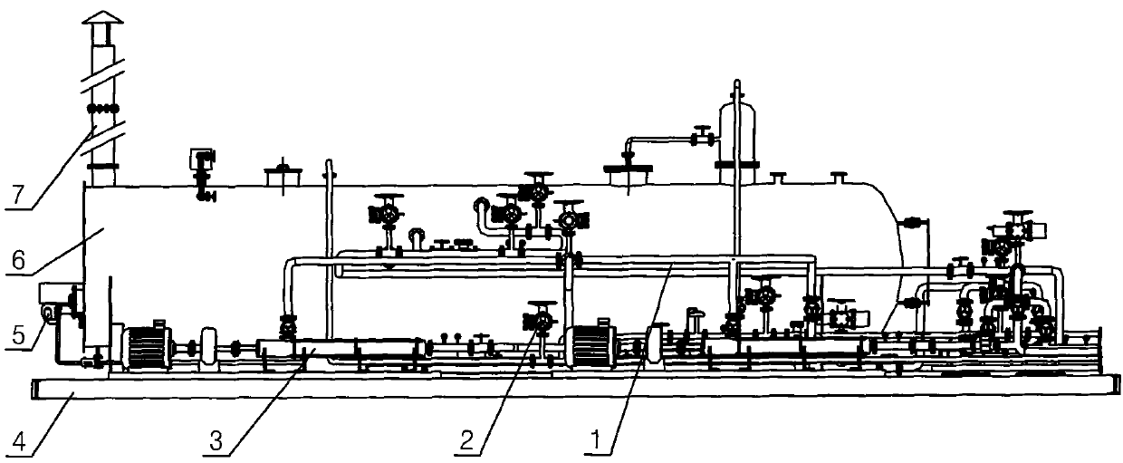 Oil-gas gathering and transmission integrated device