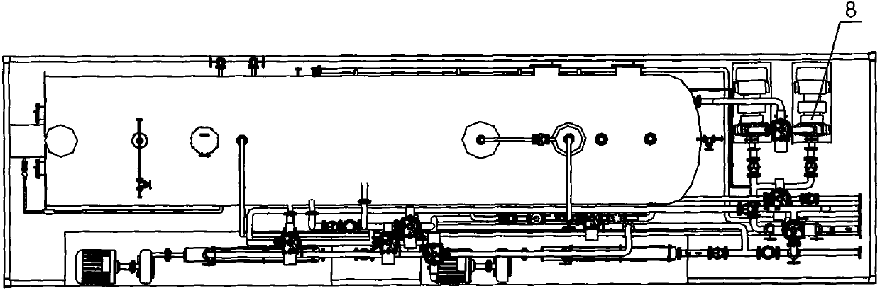 Oil-gas gathering and transmission integrated device